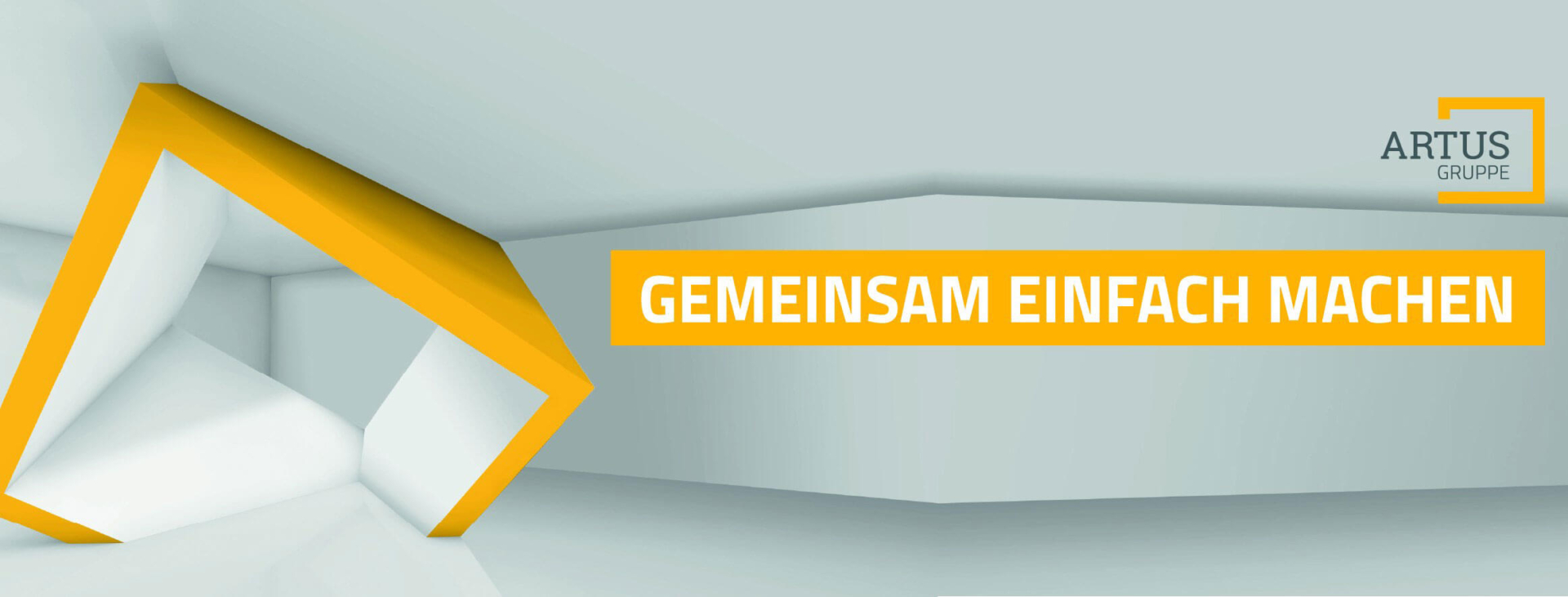 Banner der ARTUS Gruppe – Gemeinsam einfach machen
